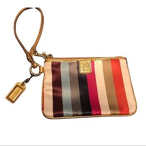 Coach multicolor mini purse/wallet